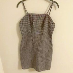 Black Plad Academia Style Dress